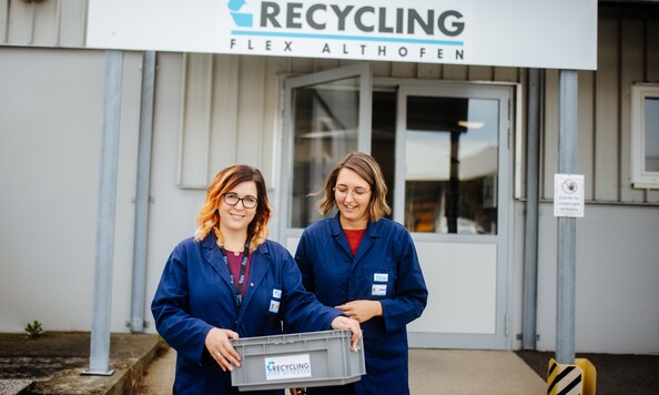 Hauseigenes Recyclingcenter