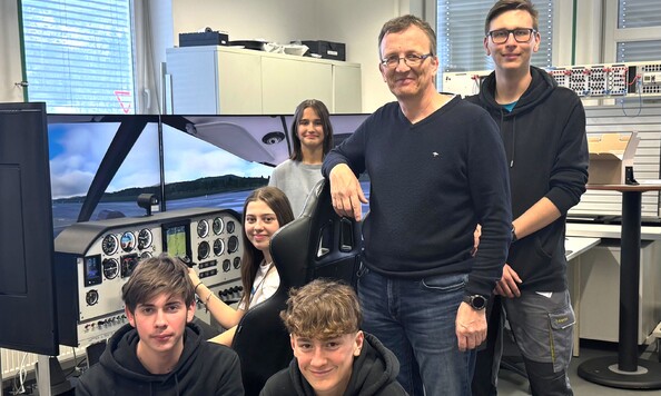Unser
Flugsimulator im Ausbildungszentrum