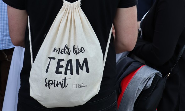  Wir legen Wert auf Branding – auch bei unserem Teambuilding.
