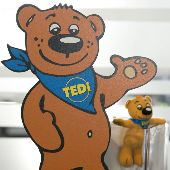 TEDi unser flauschiges Logo