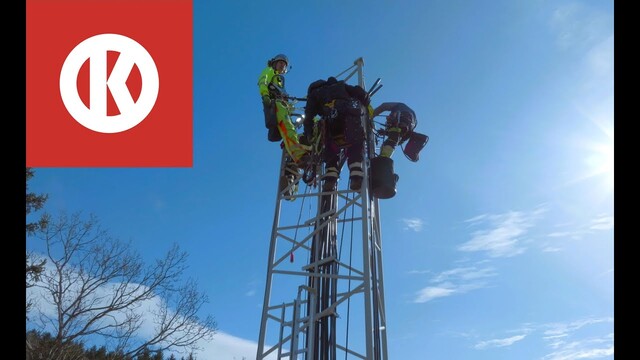 Handymast dank punktgenauer Flugarbeit erneuert